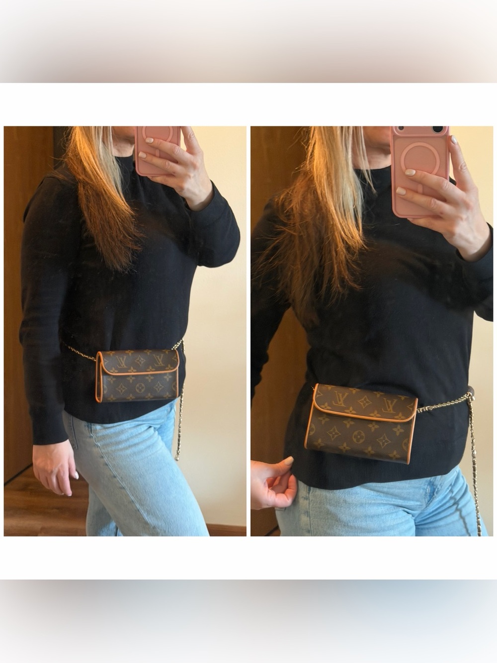 Authentic LOUIS VUITTON Monogram Florentine Fanny pack/ belt bag - Picture 5 of 14